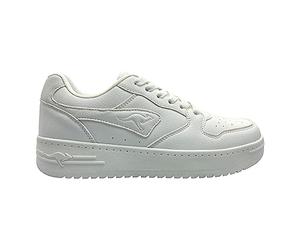KangaROOS Unisex's K-top Draw Sneaker, White Mono, 8 UK