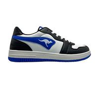 KangaROOS Unisex's K-Watch Board Sneaker, Jet Black Classic Blue, 12.5 UK