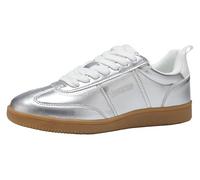 KangaROOS Women K-sn Bug Sneaker, Silver White, 8.5 UK
