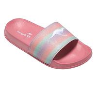 KangaROOS Women's K-Slide Shine Sandal, Daisy Pink Rainbow, 9 UK