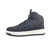 KangaROOS Women's K-top Power Mid Sneaker, Jet Black, 7.5 UK