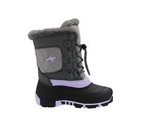 KangaROOS Women's Kanga-Bean Care Snow Boot, Steel Grey/Lavender, 1 UK