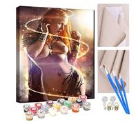 KANGBAWA Paint by Numbers Nude Art Girls Paint by Numbers Kits for Adults Kids Beginners 40 x 50 cm Adults with Paintbrushes DIY Painting for Home Decoration Without Frame