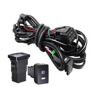 KANGBOZ Lighting Assemblies Compatible With Captur 2013 2014 2015 2016 2017 Front Bumper Fog Light Assembly Daytime Running Lamp Driving Front Bumper