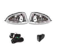 KANGBOZ Lighting Assemblies Compatible With Civic Es 2004-2005 Front Bumper DRL Daytime Running Light Fog Light Driving Lamp Assembly Signal Lights Switch Wiring