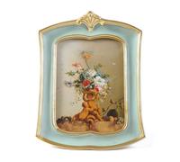 Kangce Vintage Picture Frame 5x7 Antique Ornate Photo Frame Tabletop and Wall Hanging Old-Fashioned Style, Decorative Retro Design Home Decor, Photo Gallery Art,Sage Green
