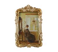 Kangce Vintage Picure Frames 4x6 Antique Victorian Gold Bronze Picture Frames for Tabletop and Wall Mount Ornate Retro Home Decor Gallery Wall Art (4x6 inch)