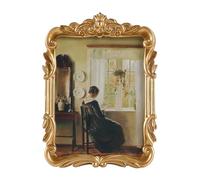 Kangce Vintage Picure Frames 5x7 Antique Victorian Gold Bronze Picture Frames for Tabletop and Wall Mount Ornate Retro Home Decor Gallery Wall Art (5x7 inch)