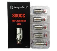 Kangertech SSOCC 0.5/1.2ohm Organic Cotton Replacement Coils, 5Pcs E Cigs Accessories for Subtank Mini, Subtank Nano, Toptank Mini, Toptank Nano,Kpin Mini,Subox Mini-C,Subvod,Subvod Mega
