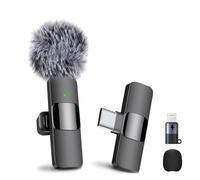 Kanget Wireless Lavalier Microphone Mic System for YouTube Facebook Live Stream, Instagram Reels Video Recording Vlog for Type-C Android & iPhone