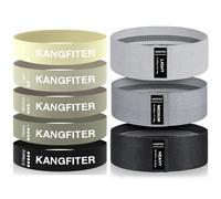 KANGFITER Non-Slip Fabric Resistance Bands for Working Out, Loop Exercise Bands for Booty Leg, Butt, Glute, Stretch Workout Bands for Women & Men, Hip Elastic Bands for Home Gym Fitness, Yoga, Pilates