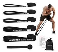 KANGFITER Resistance Bands for Working Out, Pull Up Bands for Men Women, Thick Heavy Resistance Band Set with Door Anchor, Elastic Exercise Bands for Body Stretching, Physical Therapy, Home Workouts