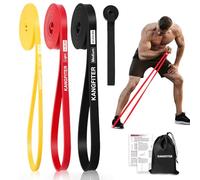 KANGFITER Resistance Bands for Working Out, Pull Up Bands for Men Women, Thick Heavy Resistance Band Set with Door Anchor, Elastic Exercise Bands for Body Stretching, Physical Therapy, Home Workouts