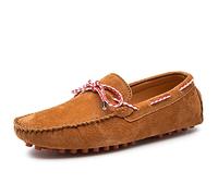 Kanggrei Mens Boats Shoe Breathable Simple Driving Moccasins Loafers Shoes Flexible Prom Classic(Brown,8 UK)