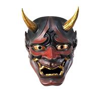 Kangmeile Resin Japanese Oni Samurai Mask, Horror Theme, Unisex Adults, Average Code