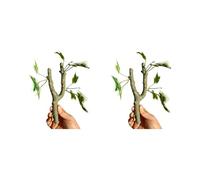 Kangnice 2Pcs Realistic Climbing Accessories for Small Reptiles Hermit Crabs Crested Geckoes Natural Exercise Decoration Terrariums Decoration