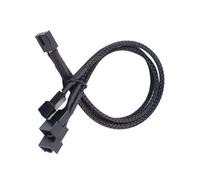 Kangnice Fan Splitter Cable 4Pin 1 to 1/2 / 3 Way Fan Power Extension Adapter Cable Nylon Sleeved Braided Splitter