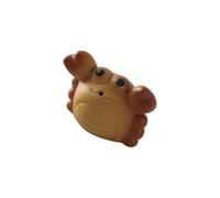 Kangnice Participatory Grape Clay Tea Pet with Bubble Blowing Feature Decorative Accent for and Residences Bubble Blowing Tea Pet