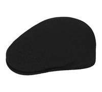 Kangol 504 Flat Cap by Women/Men - Men´s hat Wool with Peak All-Season Spring Summer Autumn Winter - L (58-59 cm) Black