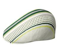 Kangol Clubhouse Stripe 507 Hat - Tan/Sage Green/S Ivy Caps & Flat Caps, White/Masters Green, XL