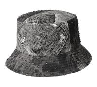 Kangol Denim Mashup Bucket Fishing Hat Summer Sun (XL (60-61 cm) - Anthracite)