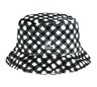 Kangol Mens Faux Fur Bucket Hat Black Gingham L