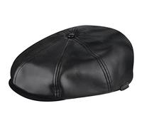 Kangol Faux Leather Cap Beret, Black