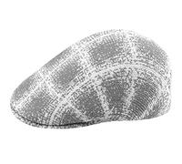 Kangol Grunge Plaid 507 Flat Cap by Men - Ivy hat with Peak Summer Spring-Summer - XL (60-61 cm) Grey