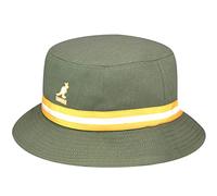 Kangol Mens Retro Stripe Lahinch Bucket Hat Oil Green M (57cm)