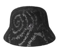 Kangol Static Spin Lahinch - Peony Pink/Electric Pink/XL Bucket Hat, Black/Charcoal, M