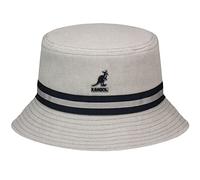 Kangol Stripe Lahinch Bucket Hat - Light Grey