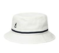 Kangol Stripe Lahinch Cotton Hat by Women/Men - Fishing Fisher´s with Grosgrain Band All-Season Spring Summer Autumn Winter - S (54-55 cm) White