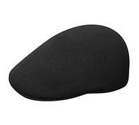 Kangol Unisex Seamless Wool 507 Flat Cap, Black (Black/Gold Bg), M UK