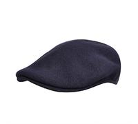 kangol Unisex Wool 504 Flat Cap, Blue (Atlantis), Large (Manufacturer Size:Large)