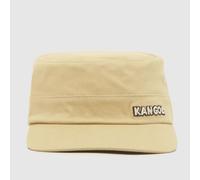 KANGOL UTILITY CAP in Beige, Embroidered, Size: S/M - Flexfit Hidden Pocket S/M
