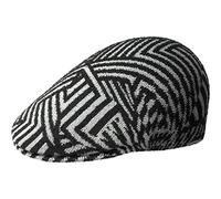 Kangol Virtual Grid 507 Flat Cap by Women/Men - Ivy hat with Peak Summer Spring-Summer - XL (60-61 cm) Black-White