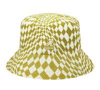 Kangol Warped Check Bucket Cloth Hat Fisher´s (L (58-59 cm) - Nature-Yellow)