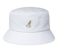 Kangol Washed Bucket Hat, White, M for Men