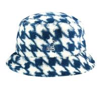 Kangol Womens Blue Houndstooth Faux Fur Bucket Hat S (55cm)