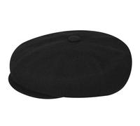 Kangol Wool Hawker Flat Cap, Black, Large