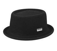 Kangol Wool Mowbray Porkpie Hat, Black, Medium