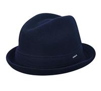 Kangol Wool Player Trilby Hat, Blue (Dark Blue Db), X-Large