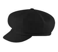 Kangol Wool Spitfire Newsboy Cap Flat hat (S (54-55 cm) - Black)