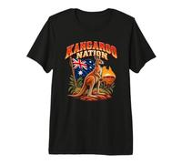 Kangoroo Nation Vintage Australia Aussie Shirt Premium T-Shirt