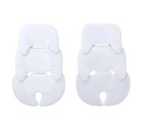 KANGQL Cushion, Baby Stroller Cushion Breathable Car Seat Liner Baby Body Support Pad for Newborn Infant Toddler Baby Carriage Cushion, White