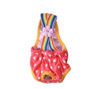 KANGQL Dog Diaper Shorts Sanitary Pantie Female Dogs Adjustable Suspender Diaper Panties Period Briefs Dog Physiological Shorts, Medium