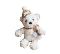 KANGQL Keychain, Cute Cartoon Rabbit Keychain Plush Bear Doll Pendant Keyring Women Bag Wallet Purse Charm Ornament for Backpack and Key