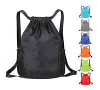 KANGSIT Drawstring Bags, Unisex Gym Sack, Swim PE Bags Drawstring Gym Bag for Kids Adults String Swimming Sports Bag for School Sports Swimming Gym Travel