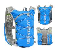 KANGSIT Hydration Backpack, Blue, One Size, Running, Hiking, 5L, 2L Bladder, Adjustable Straps