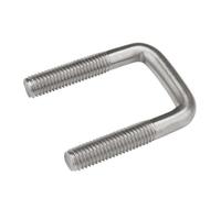 kangsiyu 1/2pcs M6 M8 M10 304 Stainless Steel U-bolt Right Angle Bolt Square Screw Bolt Clip Clamping Screw Pipe Clip Pipe Clip U-clamp(M8x40x110-1pcs)